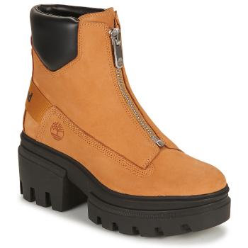 Timberland  EVERLEIGH BOOT FRONT ZIP  Polokozačky Hnedá