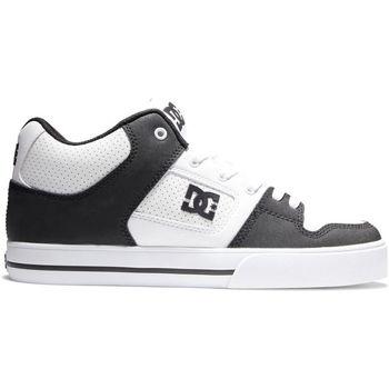DC Shoes  Módne tenisky Pure mid ADYS400082 WHITE/BLACK/WHITE (WBI)  Biela