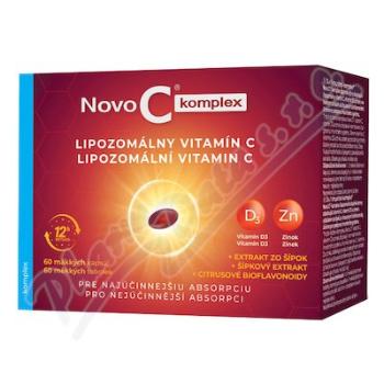 Novo C KOMPLEX Lipozomálny vitamín C s vitamínom D3 a zinkom 60 mäkkých kapsúl