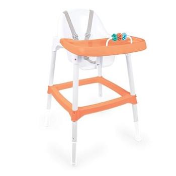 Dolu Detská jedálenská stolička s hrkálkou, oranžová (8690089073501)