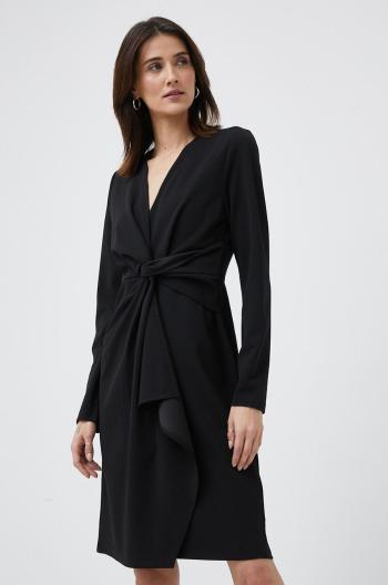 Šaty Dkny čierna farba, mini, priliehavá