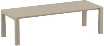 Rozkladací záhradný stôl 260+40 cm Šedohnědá taupe