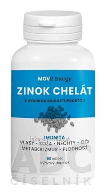 MOVit Zinok Chelát 15 mg tbl 1x90 ks