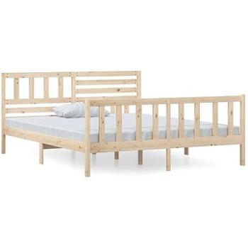 Rám postele masívne drevo 140 × 190 cm, 3101133