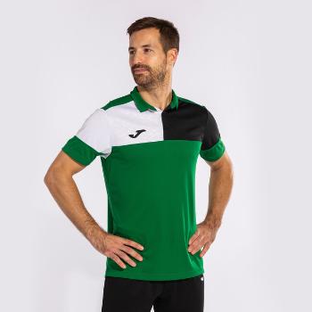 CREW V SHORT SLEEVE POLO GREEN BLACK WHITE L