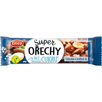 Emco Super Orechy Čokoláda a morská soľ 35 g (8595229922926)