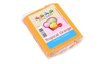 Oranžový rolovaný fondant tropical orange (farebný fondán) 250 g - FunCakes