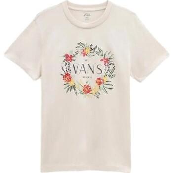 Vans  Tričká s krátkym rukávom CAMISETA MUJER  WREATH OF FLOWERS VN00050E3KS  Biela