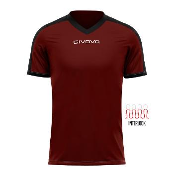 SHIRT REVOLUTION INTERLOCK GRANATA/NERO Tg. L