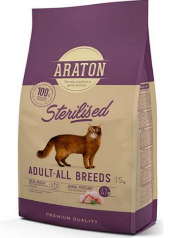 ARATON cat adult sterilised - granule pre kastrované mačky 1,5kg