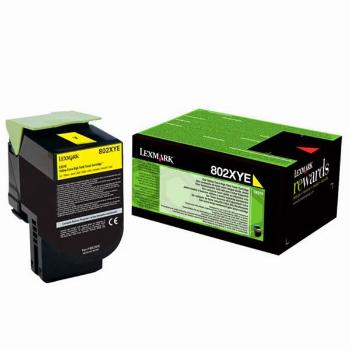 LEXMARK 80C2XYE - originálny toner, žltý, 4000 strán