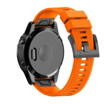 Garmin Fenix 5s / 5s Plus Silicone Acton remienok, Orange (SGA003C01)