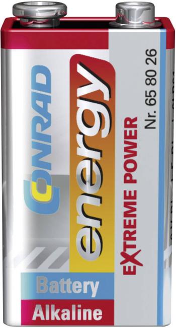 Conrad energy Extreme Power 6LR61 9 V batéria alkalicko-mangánová  9 V 1 ks
