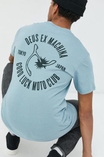 Bavlnené tričko Deus Ex Machina s potlačou