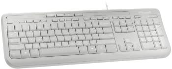 Microsoft Wired Keyboard 600 USB klávesnica nemecká, QWERTZ, Windows® sivá odolné voči striekajúcej vode