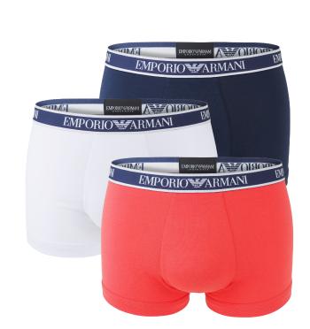 EMPORIO ARMANI - boxerky 3PACK stretch cotton fashion eclisse & bitter Armani logo - limited edition-L (86-91 cm)
