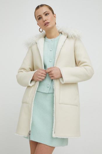 Obojstranný kabát MAX&Co. Amata dámsky, biela farba, prechodný