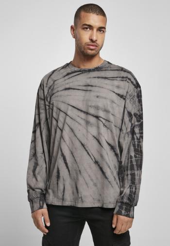 Urban Classics Boxy Tye Dye LS black/asphalt - XXL