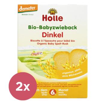 2x HOLLE Bio Detské špaldové sucháre, 200 g