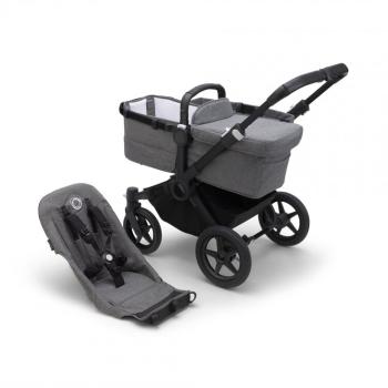 BUGABOO Donkey 5 set základný Black/Grey mélange