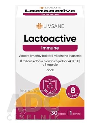LIVSANE Laktoaktívne kapsuly Immune Zinok cps 1x30 ks