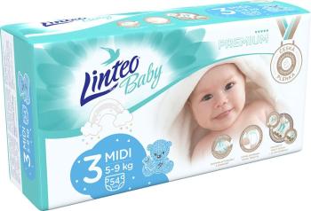 LINTEO BABY Plienky Baby Prémium MIDI (5-9 kg) 54 ks