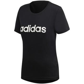 adidas  Tričká s krátkym rukávom D2M Logo Tee  Čierna