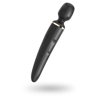 SATISFYER Wand-er Woman vibrátor s masážnou hlavicou čierny