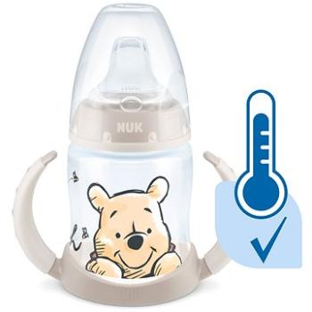 NUK  fľaštička na učenie  DISNEY-Medvedík Pú s kontrolou teploty 150 ml béžová (mix motívov)