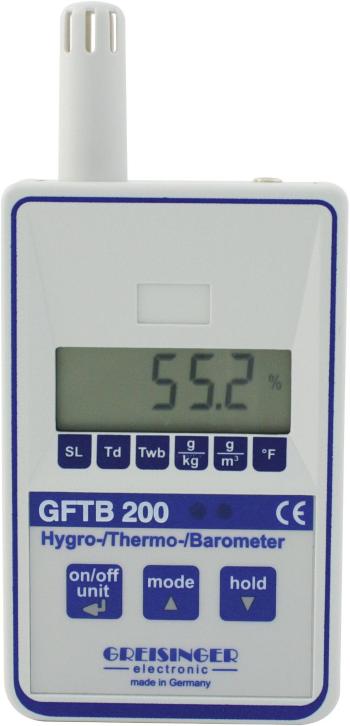 Greisinger GFTB 200 vlhkomer vzduchu (hygrometer)  0 % rF 100 % rF detektor bodu topenia / plesne