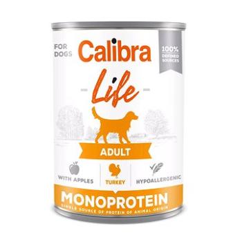 Calibra Dog Life konzerva adult turkey with apples 400 g (8594062080183)