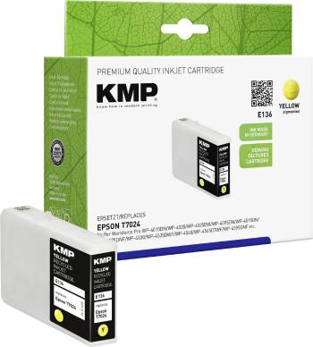 KMP Ink náhradný Epson T7024 kompatibilná  žltá E136 1620,4009