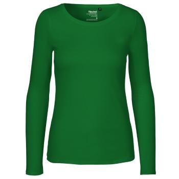 Neutral Dámske tričko s dlhým rukávom z organickej Fairtrade bavlny - Zelená | M
