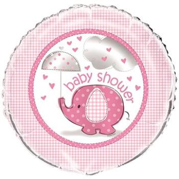 Balón fóliový baby shower tehotenský večierok - dievčatko/girl 45 cm (11179416677)