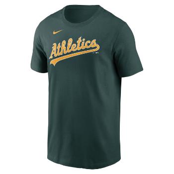 Nike T-shirt Men's Fuse Wordmark Cotton Tee Oakland Athletics pro green - M