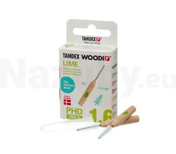 Tandex Woodi 1,6 Lime medzizubná kefka 6 ks