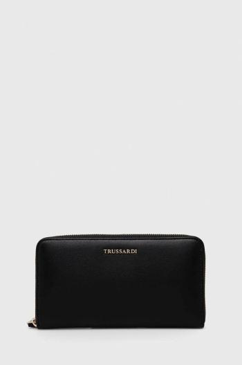 Peňaženka Trussardi dámsky, čierna farba