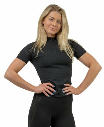 Nebbia Compression Zipper Shirt INTENSE Ultimate Black S