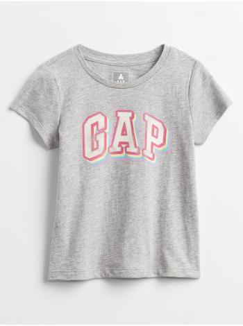 Detské tričko GAP Logo t-shirt Šedá
