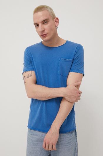 Bavlnené tričko Produkt by Jack & Jones fialová farba, jednofarebné