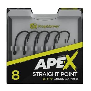 RidgeMonkey Ape-X Straight Point Barbed 10 ks (RYB910373nad)