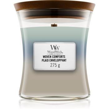 Woodwick Trilogy Woven Comforts vonná sviečka s dreveným knotom 275 g