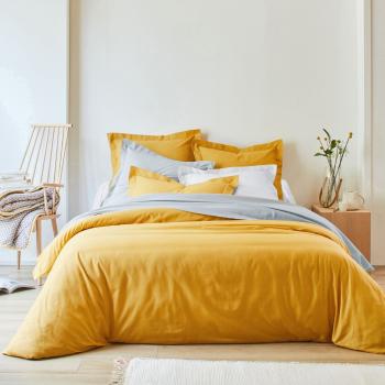 Blancheporte Jednofarebná posteľná súprava zn. Colombine z polycotonu kari obliečka na prikrývku140x200cm
