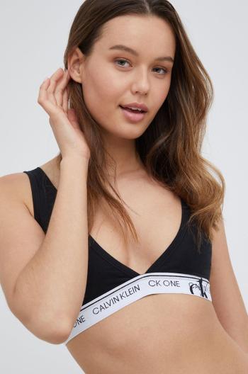 Podprsenka Calvin Klein Underwear čierna farba, vzorovaná