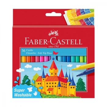 FABER-CASTELL POPISOVACE FIBRE-TIP CASTLE 36 FAREBNE