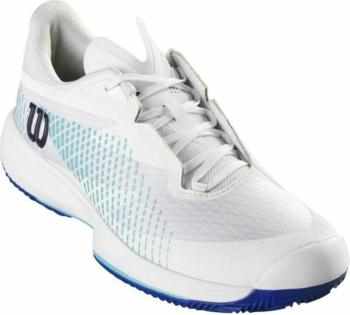 Wilson Kaos Swift 1.5 Clay Mens Tennis Shoe White/Blue Atoll/Lapis Blue 43 1/3