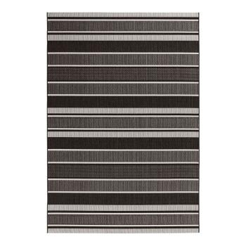 Čierný vonkajší koberec NORTHRUGS Strap, 200 x 290 cm