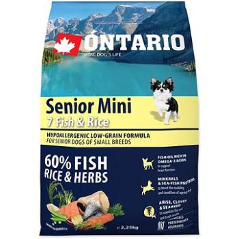 Ontario Senior Mini Fish & Rice 2,25 kg (8595091780310)