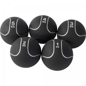 Gorilla Sports Medicinbal set Black Silver, 15 kg