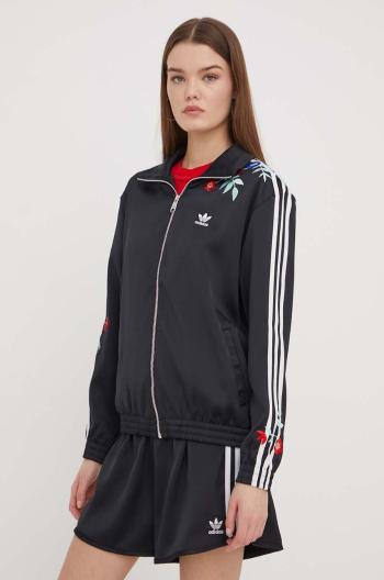 Mikina adidas Originals dámska, čierna farba, s nášivkou,  IT5376